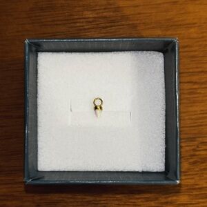 Gold PVD Titanium Opal Bullet Charm